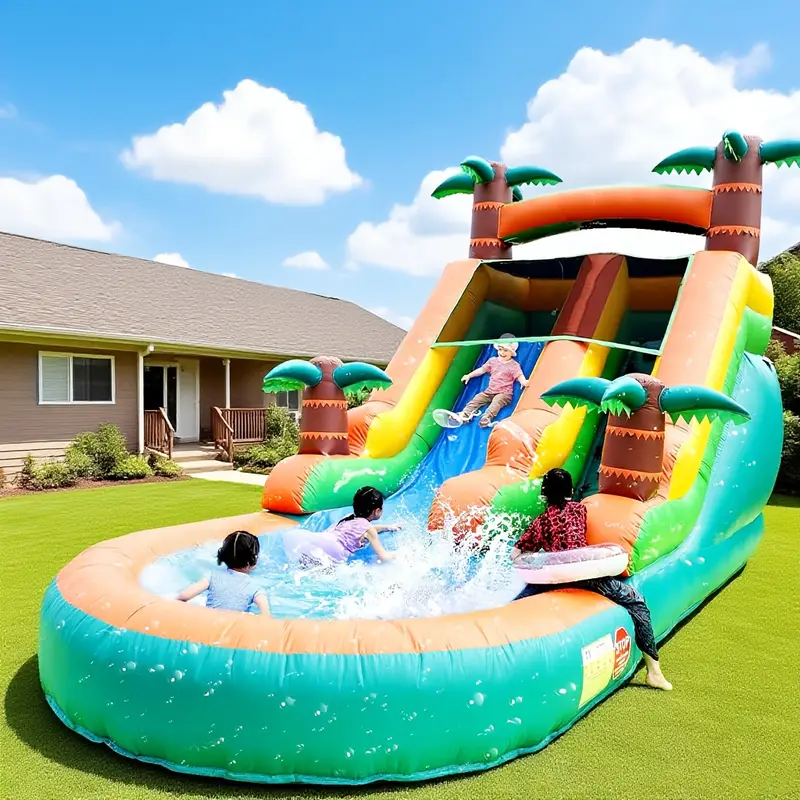 Big Water Slide for Kids and Adults - Front View